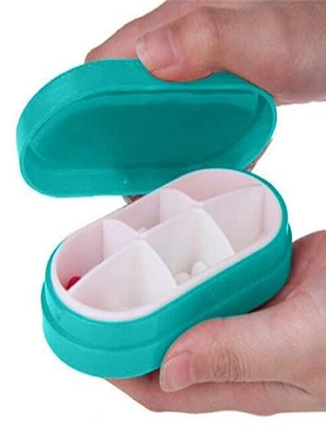 Vroxy 6 Parts Rectangle Shaped Portable Pill Box || Multipurpose Portable Pill Box || Medicine Case Medicine Tablet Holder || for Outdoor Travelling, Picnic, Time Usable Pill Box (1Pcs) - Image 2